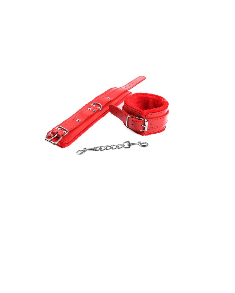 Ophelia's Dream Toys- Red Faux Leather Cuffs