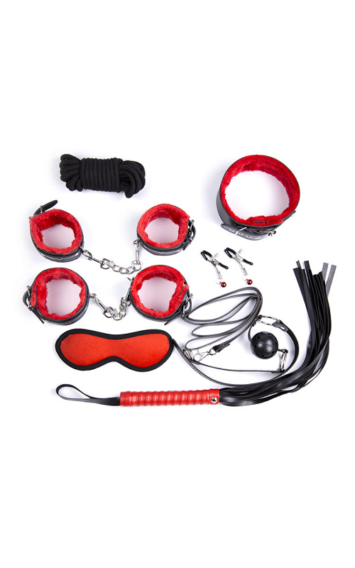 Ophelia's Dream Toys - Black-Red Bondage Set