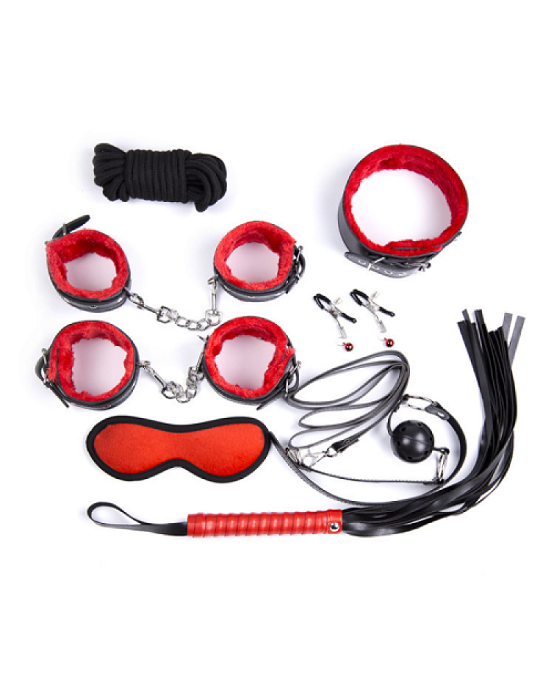 Ophelia's Dream Toys - Black-Red Bondage Set