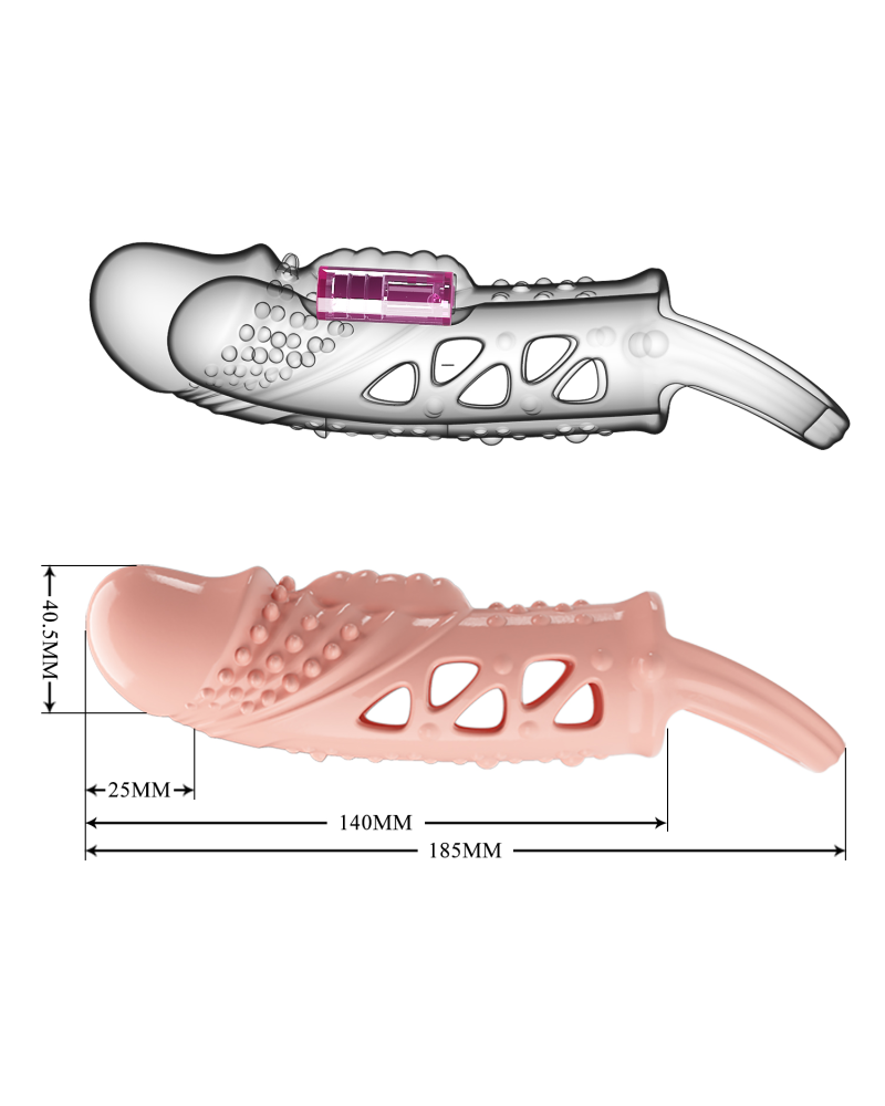 Penis sleeve with vibration