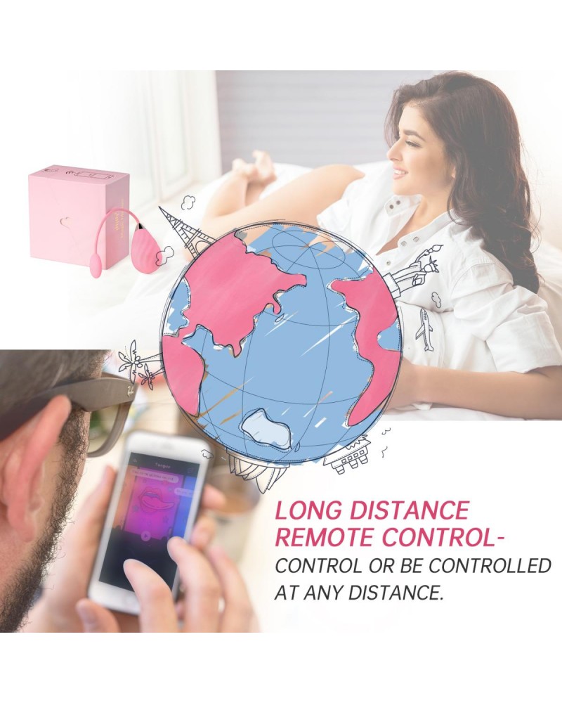 Magic Sundae App-Controlled Vibrating Egg - Pink Magic Sundae App-Controlled Vibrating Egg - Pink
