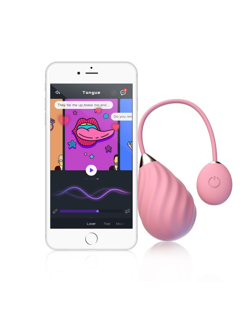Magic Sundae App-Controlled Vibrating Egg - Pink Magic Sundae App-Controlled Vibrating Egg - Pink