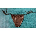 Ophelia's Dream Lingerie - Brown glossy swimwear