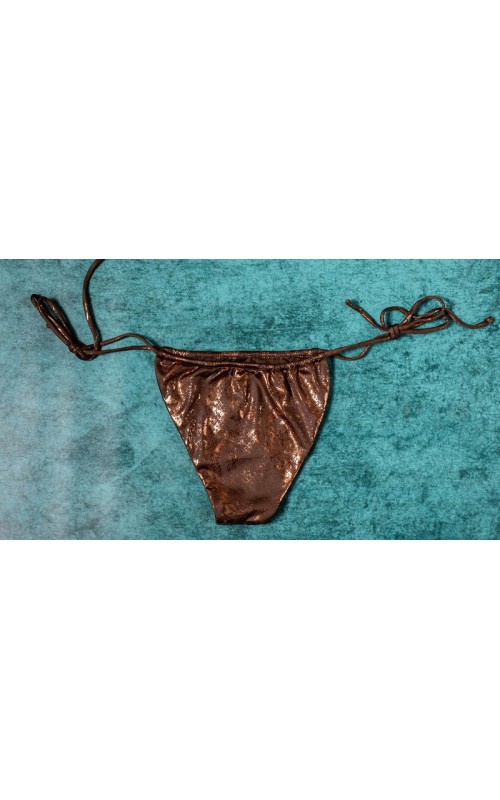 Ophelia's Dream Lingerie - Brown glossy swimwear