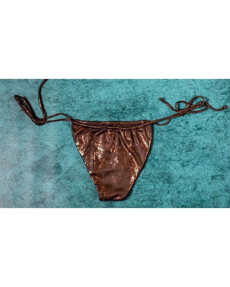 Ophelia's Dream Lingerie - Brown glossy swimwear