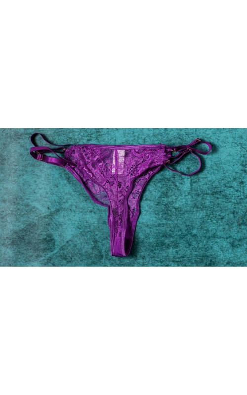 Ophelia's Dream Lingerie - Purple suspender set