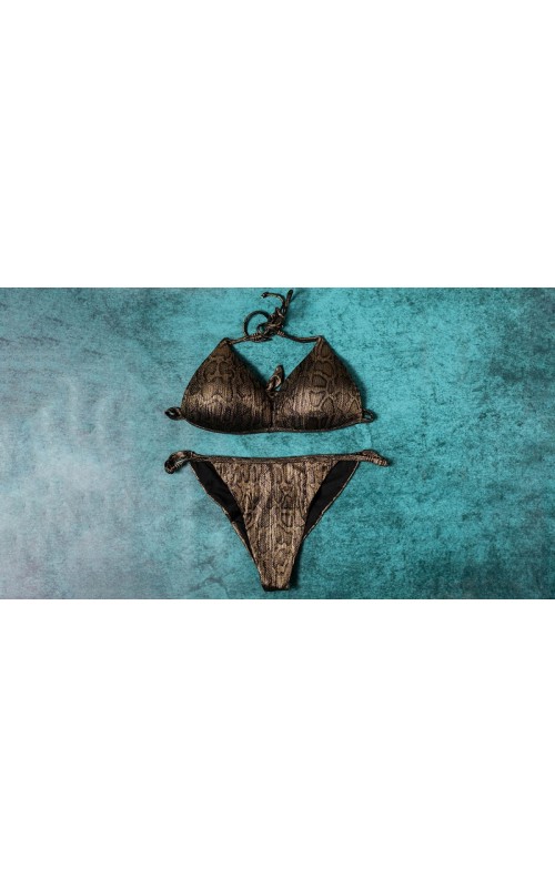 Ophelia's Dream Lingerie - Snake swimwear brown