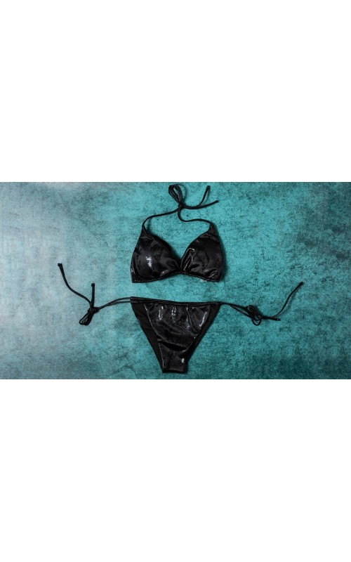 Ophelia's Dream Lingerie - Black glossy swimwear
