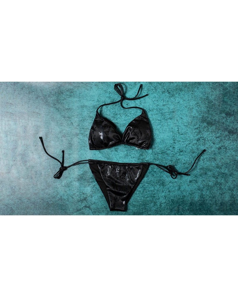 Ophelia's Dream Lingerie - Black glossy swimwear