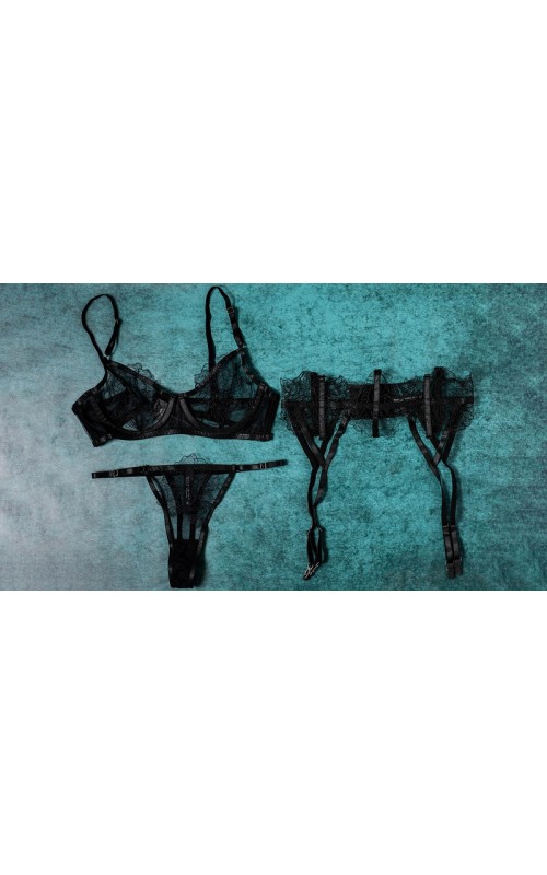 Ophelia's Dream Lingerie - Suspender lace set