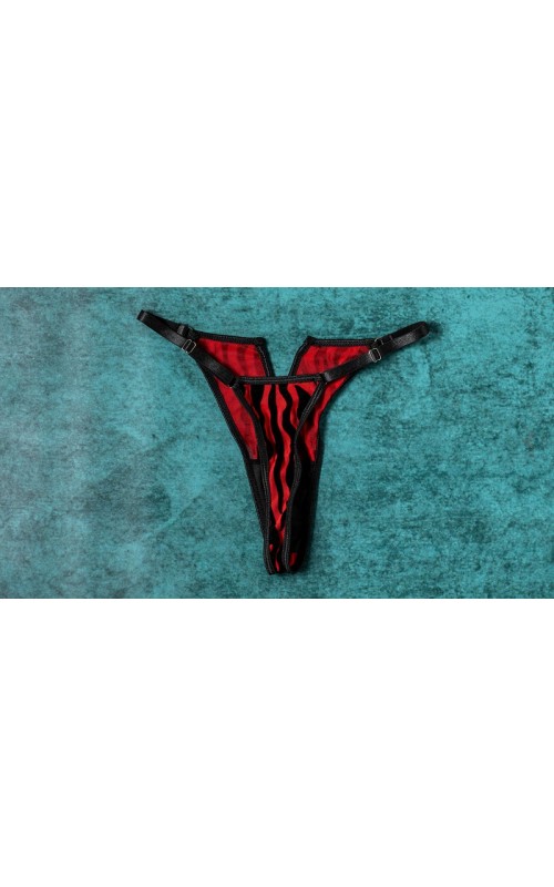 Ophelia's Dream Lingerie - Zebra Set Red