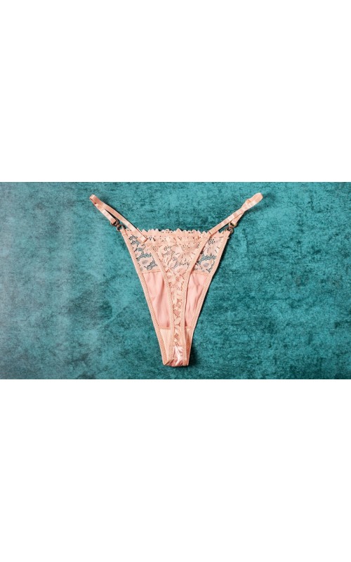 Ophelia's Dream Lingerie- Satin and Lace Set Salmon