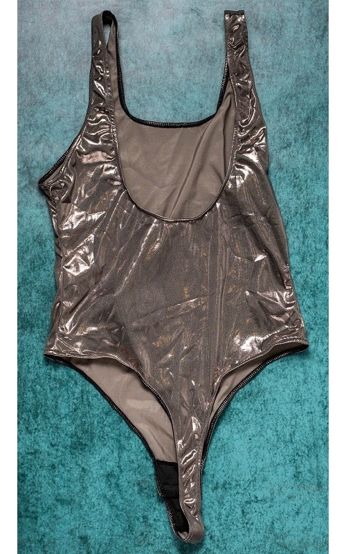 Ophelia's Dream Lingerie - Metallic teddy ash grey