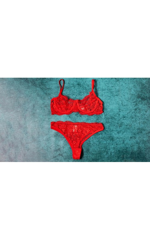 Ophelia's Dream Lingerie - Red lace set
