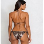 Ophelia's Dream Lingerie - Snake Shine Triangle Bikini Silver Ophelia's Dream Lingerie - Snake Shine Triangle Bikini Silver