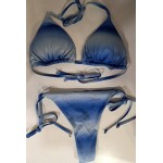 Ophelia's Dream Lingerie- Blue Ombré Glitter Triangle Thong Bikini Ophelia's Dream Lingerie- Blue Ombré Glitter Triangle Thong Bikini
