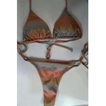 Ophelia's Dream Lingerie- Orange Ombré Glitter Triangle Thong Bikini Ophelia's Dream Lingerie- Orange Ombré Glitter Triangle Thong Bikini