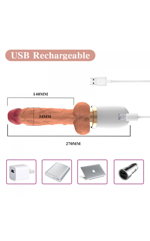Ophelia's Dream Toys- Vibrating and Telescoping Sex Machine