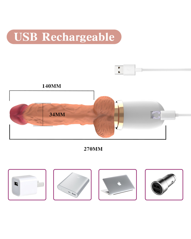 Ophelia's Dream Toys- Vibrating and Telescoping Sex Machine