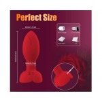 Ophelia's Dream Toys- Vibrating and rotating plug with APP red