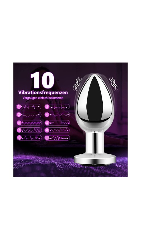 Ophelia's Dream Toys- Remote Vibrating Plug 10 Modes