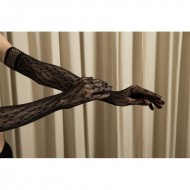Ophelia's Dream Lingerie- Leopard pattern fishnet gloves