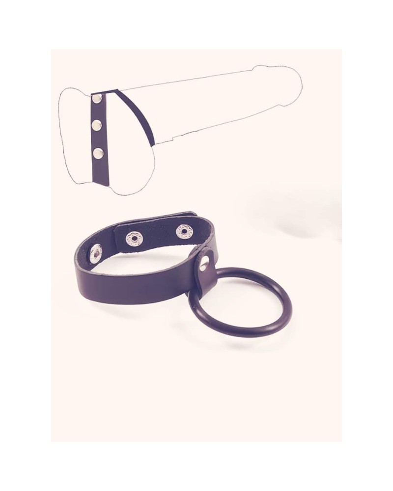 Ophelia's Dream Toys- Adjustable Cock Ring Strap – Black