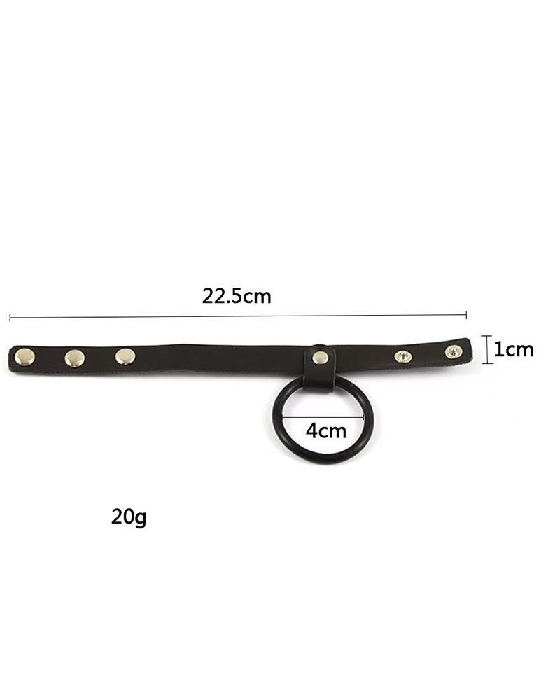 Ophelia's Dream Toys- Adjustable Cock Ring Strap – Black