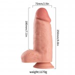 Ophelia's Dream Toys- Thick Dildo 25cm Vanilla Ophelia's Dream Toys- Thick Dildo 25cm Vanilla