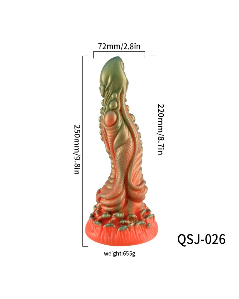 Ophelia's Dream Toys- Green Tentacle Dildo