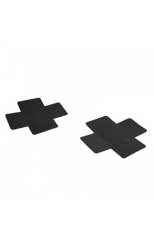 Ophelia's Dream Lingerie- Cross shaped black nipple covers