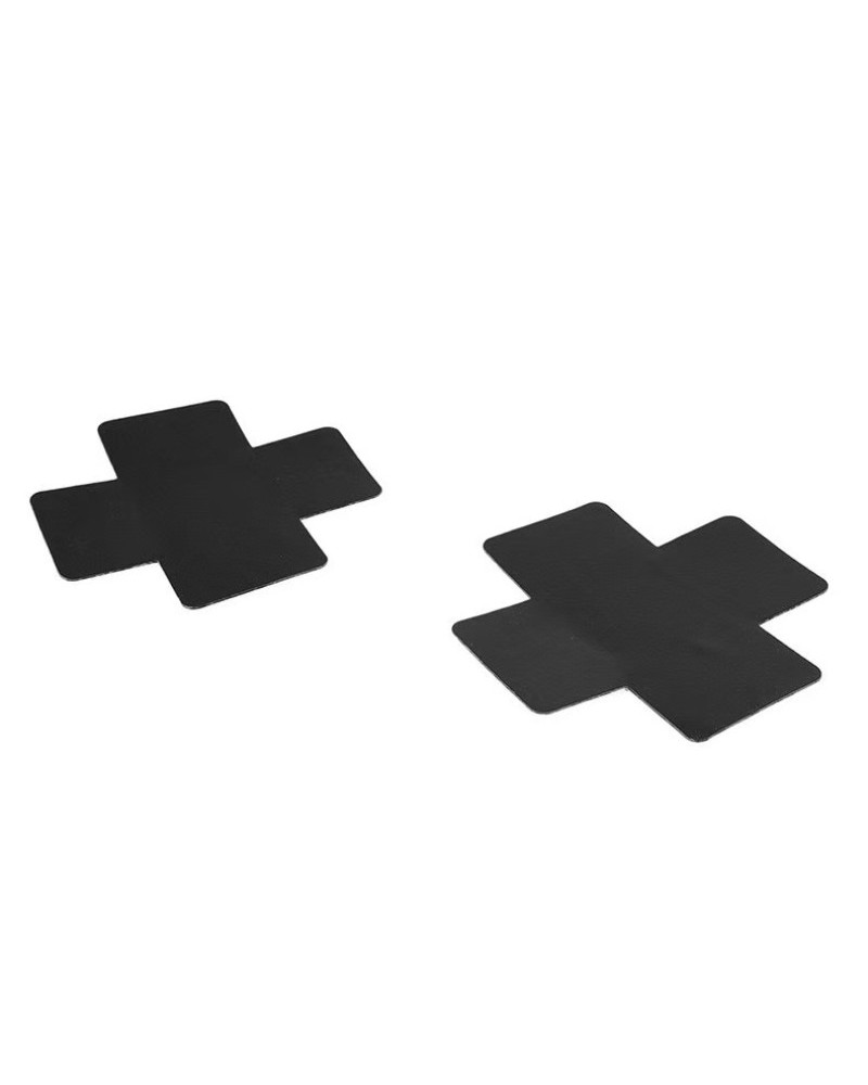 Ophelia's Dream Lingerie- Cross shaped black nipple covers