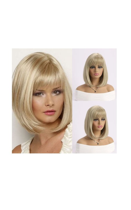 Ophelia's Dream Toys- Bob Wig with Bangs – Sandy Blonde