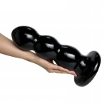 Ophelia's Dream Toys- Beaded Dildo 32.5cm Black