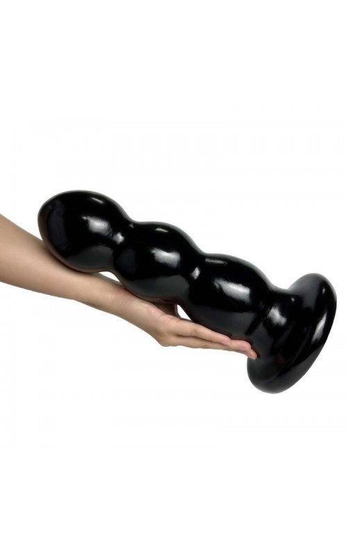 Ophelia's Dream Toys- Beaded Dildo 32.5cm Black