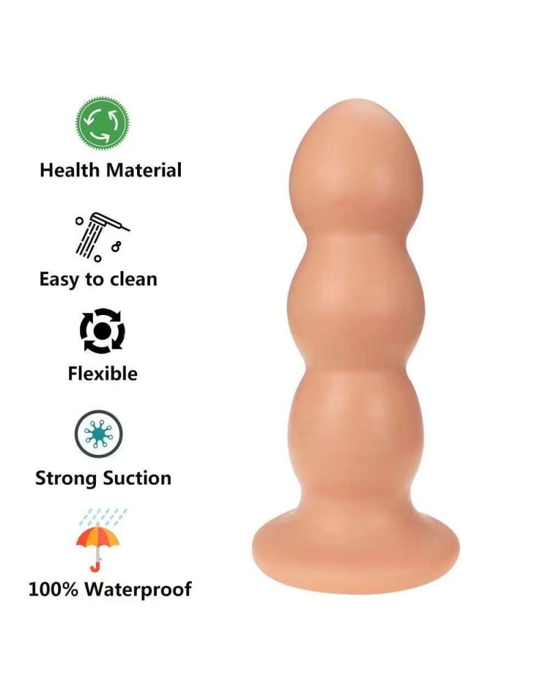 Ophelia's Dream Toys- Beaded Dildo 32.5cm Vanilla