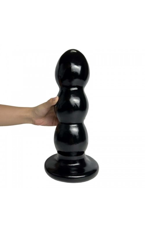 Ophelia's Dream Toys- Beaded Dildo 32.5cm Black