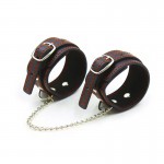 Ophelia's Dream Toys- Black cuffs with red stitching