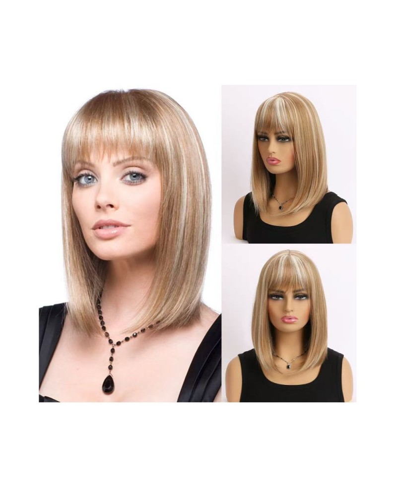 Ophelia's Dream Toys- Bob Wig with Bangs – Blonde Highlights