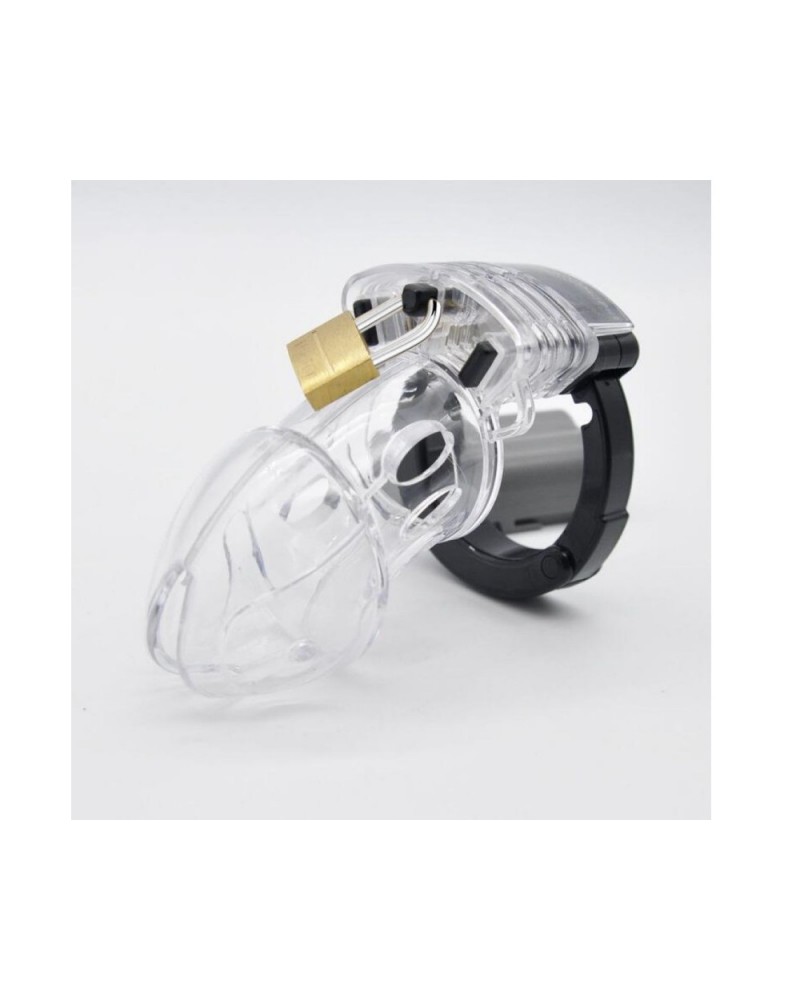 Ophelia's Dream Toys- Chastity Cage Clear with Black Base