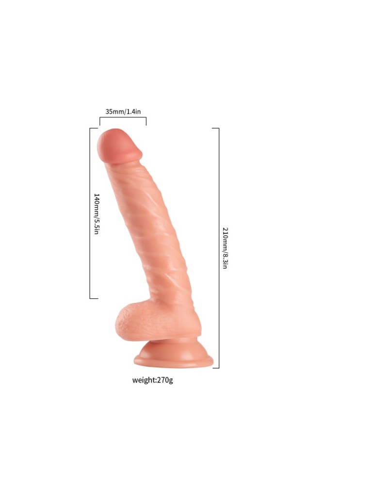 Realistic Dildo Vanilla 21cm