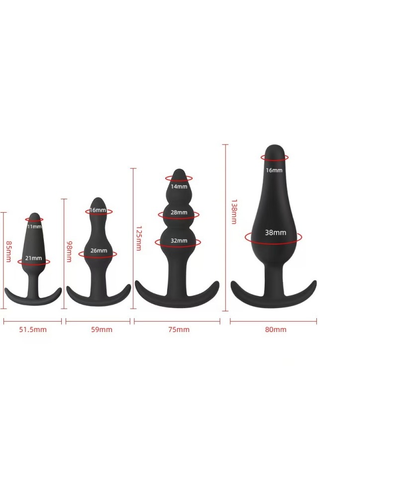 Anal Plug set of 4