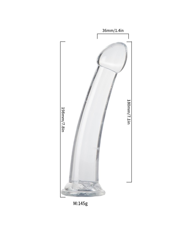 Ophelia's Dream Toys - C-Thru Dildo M Ophelia's Dream Toys - C-Thru Dildo M