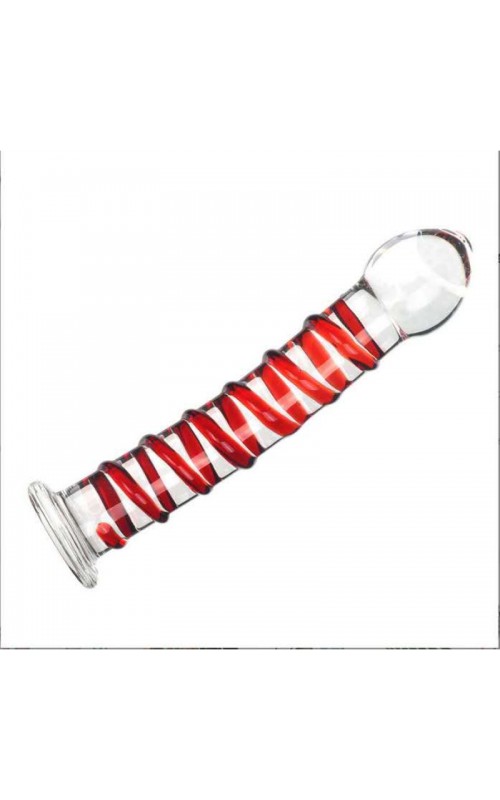 Ophelia's Dream Toys - Glass dildo red
