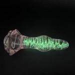 Ophelia's Dream Toys - Glass butt plug rose glow in the dark Ophelia's Dream Toys - Glass butt plug rose glow in the dark