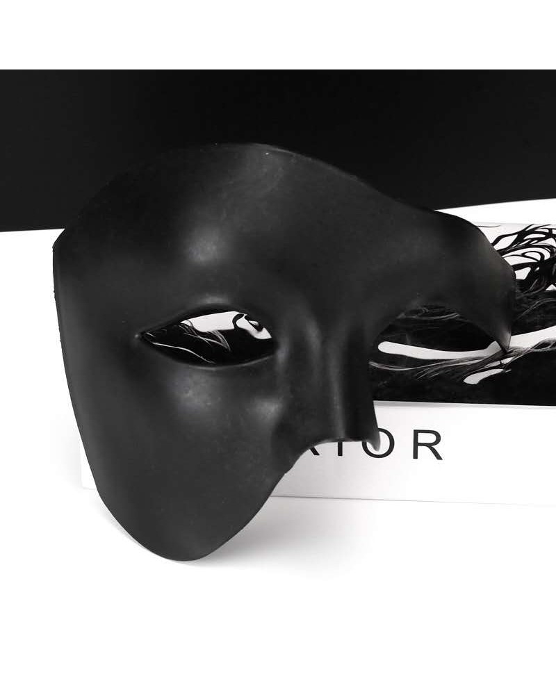 Ophelia's Dream Toys- Half Face Black Masquerade Mask Ophelia's Dream Toys- Half Face Black Masquerade Mask