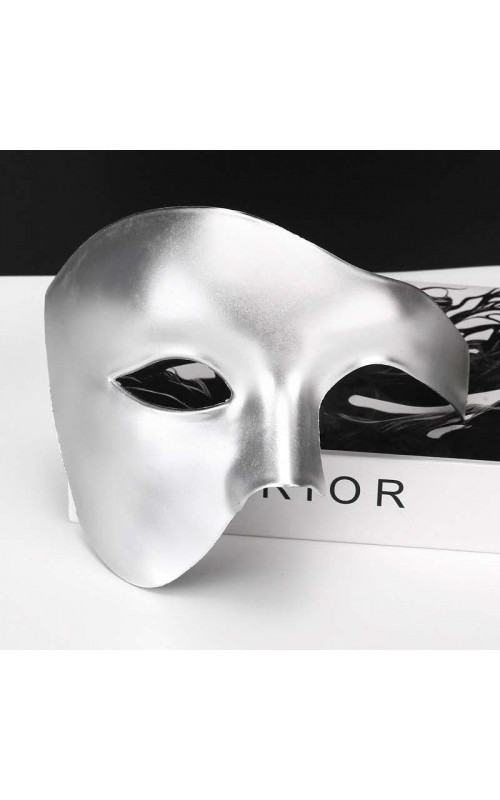 Ophelia's Dream Toys- Half Face Silver Masquerade Mask