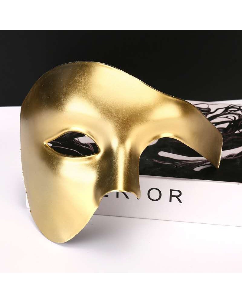 Ophelia's Dream Toys- Half Face Gold Masquerade Mask Ophelia's Dream Toys- Half Face Gold Masquerade Mask