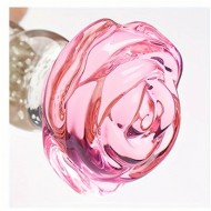 Ophelia's Dream Toys - Glass butt plug rose glow in the dark Ophelia's Dream Toys - Glass butt plug rose glow in the dark