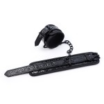 Ophelia's Dream Toys- Patterned wrist cuffs black Ophelia's Dream Toys- Patterned wrist cuffs black